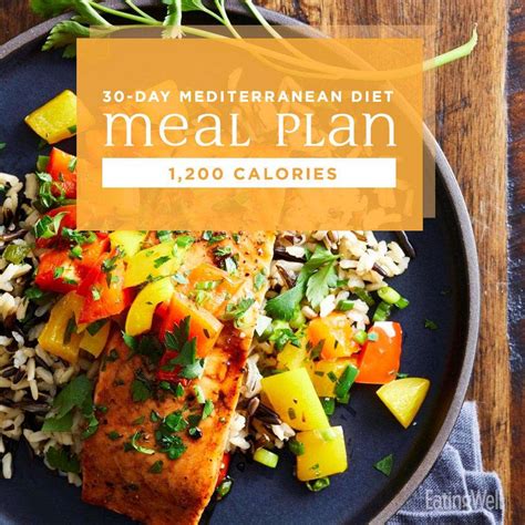 30 Day Mediterranean Diet Meal Plan 1200 Calories Easier Diets