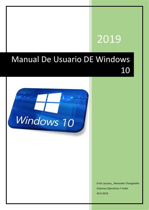 Manual Del Sistema Operativo Windows 10 By Ericcklascano87 Issuu