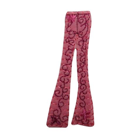 Id 7739 Swirl Bell Bottom Pants Patch Hippie Clothes Embroidered Ironon