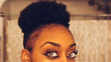 So i can achieve some cute 4c natural hairstyles. High Puff for Short Natural 4b/4c Hair - YouTube