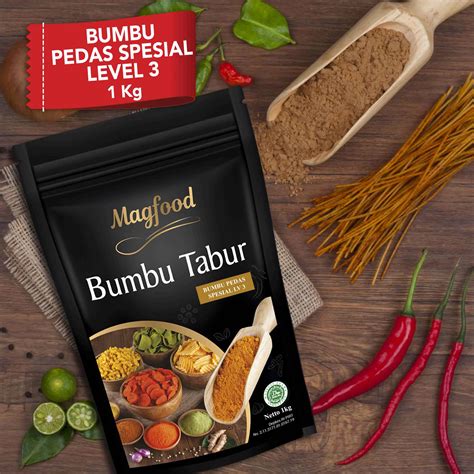 Magfood Bumbu Tabur Pedas Spesial Level 3 Kemasan 1 Kg Magfood