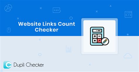 Link Count Checker Tool To Find External And Internal Links