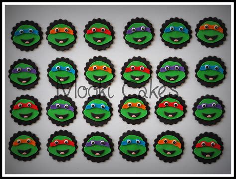 Printable Ninja Turtle Cupcake Toppers