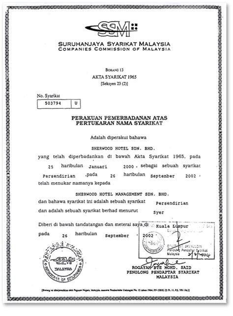 Malaysia Company Registration Number Old Format Marie Thoma S Template