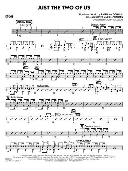 Just The Two Of Us Arr John Wasson Drums By Digital Sheet Music