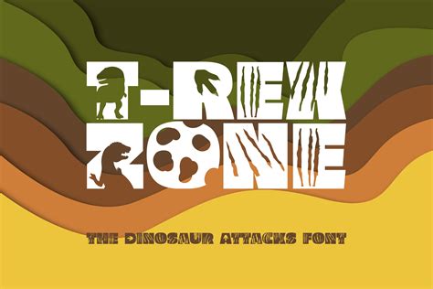 T Rex Zone Font By WADLEN Creative Fabrica