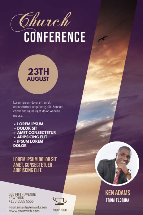 Church Conference Flyer Template Postermywall