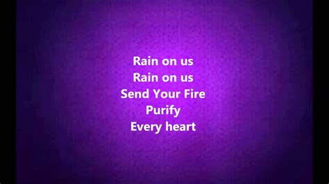 Joni Lamb Rain On Usw Lyrics Youtube