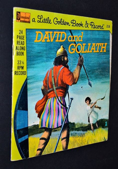 David And Goliath Little Golden Book And Record By Vintagebookhound