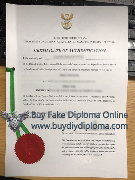 Where To Buy South Africa Apsotille Fake South Africa Diploma