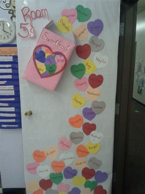 Sweethearts Door Decoration Valentines Classroom Door Valentines