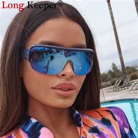 trendy oversized sunglasses men women luxury brand designer retro sun glasses female oversize