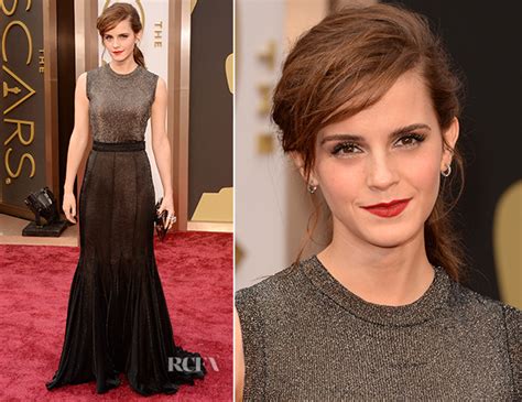 Emma Watson In Vera Wang Oscars 2014 Red Carpet Fashion Awards