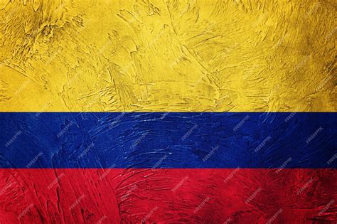 Premium Photo Grunge Colombia Flag Colombian Flag With Grunge Texture