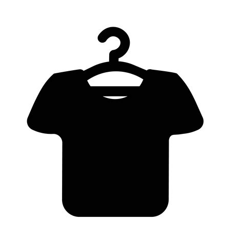 T Shirt On Clothes Hanger Icon Vector 583775 Vector Art At Vecteezy