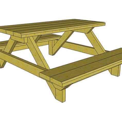 12 Foot Picnic Table Plans Etsy