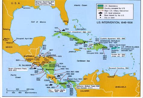 4 Us Interventions In The Caribbean Basin 1846 1936 Download Scientific Diagram
