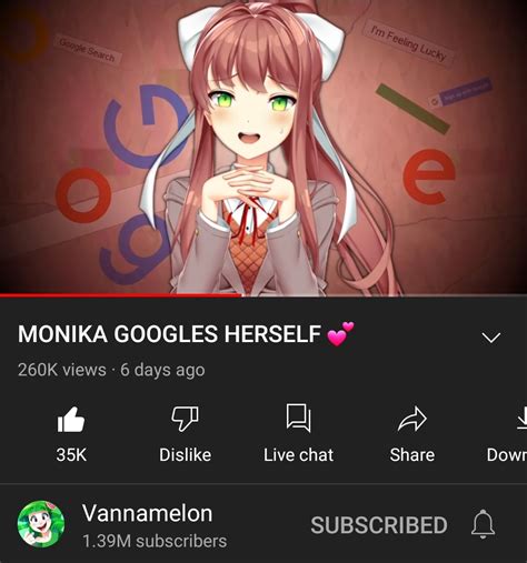 Attention All Monika Stans On This Subreddit Go On This Youtube