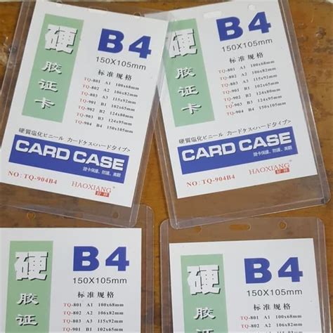 Ukuran id card biasanya bervariasi antara satu dengan lainnya. Diskon Card Case B4 Glue Card Name Tag Tebal Pvc Tempat Id ...