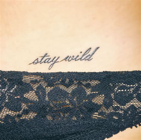 Stay Wild Fine Line Tattoo Bikini Part Bikinilinetattoo Stay Wild Fine Line Tattoo Bikini Part