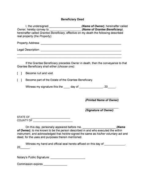 Colorado Beneficiary Deed Form Fill And Sign Printable Template