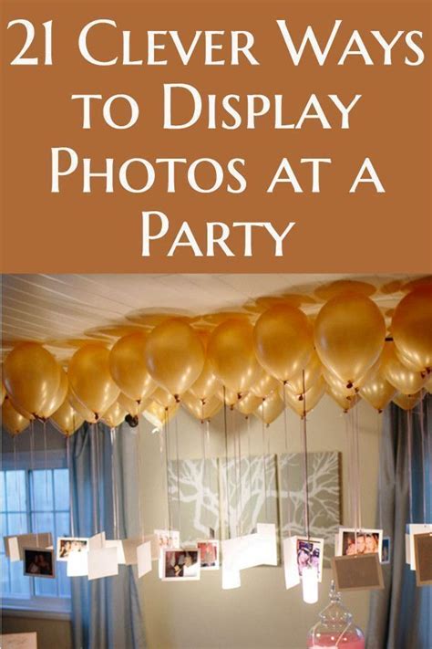 20 Creative And Easy Ways To Use Photos As Party