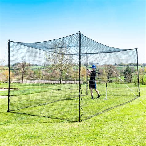 Ultimate Baseball Batting Cage Net And Poles Package 42 Heavy Duty