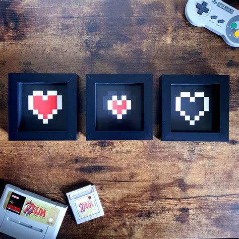 The Legend Of Zelda Heart Containers Build Your Own Life Etsy