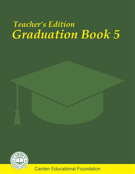 Ted Graduation Book 5 Teachers Edition The Carden Educational