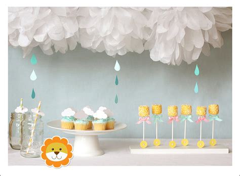 These cute unisex baby shower decor idea come in white yellow pink blue or mixed. It's Written on the Wall: Cute Ideas for Your Baby Shower ...