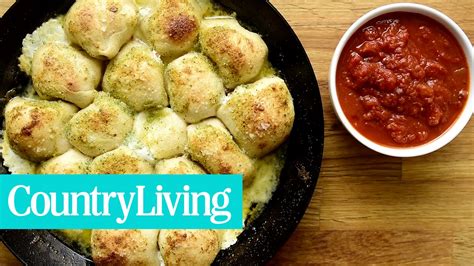 I love making these and taking to parties. Garlic Bombs | Country Living - YouTube