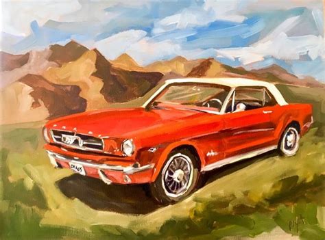 A Blog About Small Original Paintings In Oil Automotive Art Car