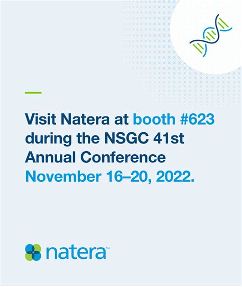 Natera on Twitter: "Hey, #NSGC22 attendees, we'd love to meet you