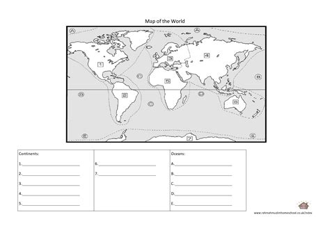 Assalamualaikum Wr Wb This Worksheet Is All About The Continents And