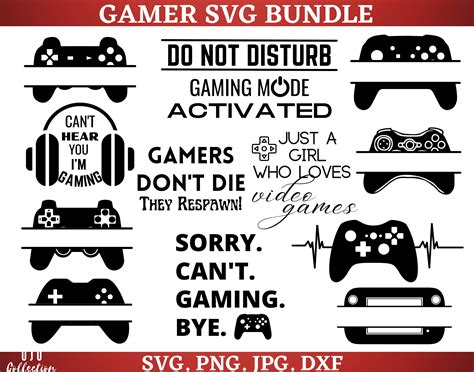 Gamer Svg Bundle Game Controller Svg Gaming Svg Video Games Etsy