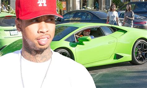 Tyga Takes A Spin In His Lamborghini As His Ex Kylie Jenner Slams Sex