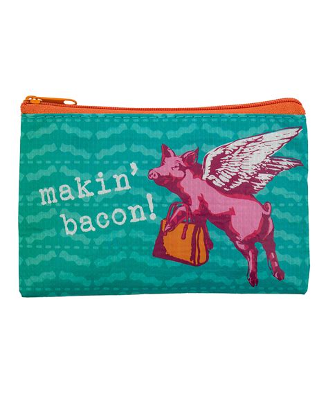 Maybe you would like to learn more about one of these? Wit! Gifts Teal Makin Bacon Recycled Coin Purse | Zulily | Coin purse, Card pouch, Purses