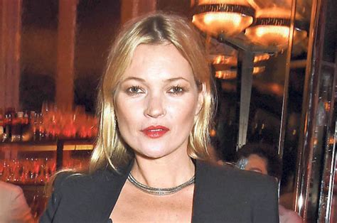 Kate Moss The Model Was Seen With Mysterious White Marks On Her Dress