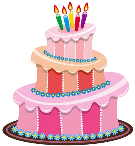 Pink Birthday Cake PNG Clipart | Big birthday cake, Cute birthday cakes, Birthday wishes cake