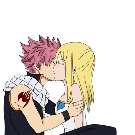 Fairy Tail - Natsu and Lucy kiss by Natsu9555 on DeviantArt