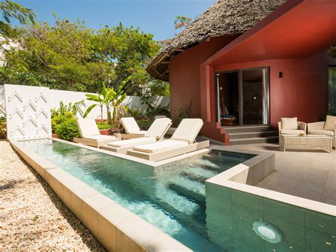 Gold Zanzibar Beach House And Spa Resort Nungwi Zanzibar Tanzania Jungle Villa Pool Deck