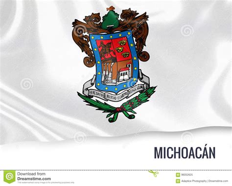 Mexican State Michoacan Flag Stock Illustration Illustration Of