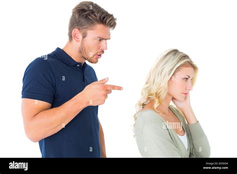 Young Couple Having An Argument Stock Photo Alamy