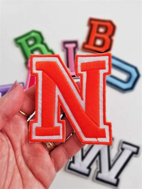 38cm Iron On Embroidered Varsity Letters Patches On Etsy