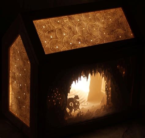 Enchanting 3D Scenes Are Illuminated Inside Paper Light Boxes