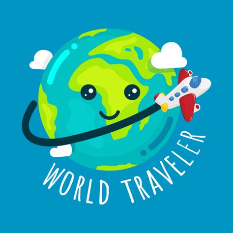 World Traveler - World Traveler - Pin | TeePublic