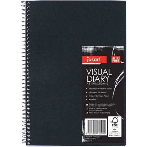 Art And Craft Jasart 601 Visual Diary A5 Single Wire Jaybel Office