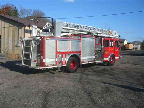 E One Quint 75 Aerial Ladder Fire Truck Cummins Engine Hale Pump 1998