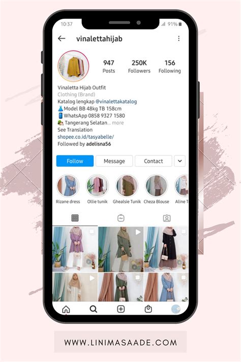 akun  shop toko baju hijab instagram