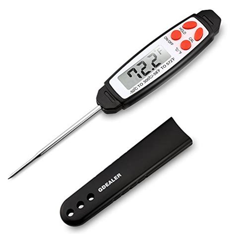 Gdealer Instant Read Thermometer Waterproof Digital Meat Thermometer